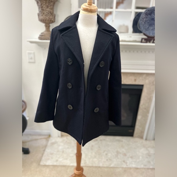Classic Woolrich Navy Vintage Peacoat - Picture 6 of 9